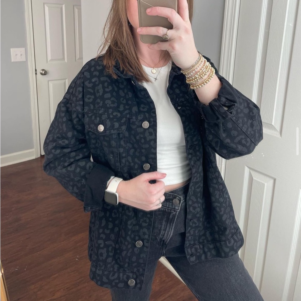 Cheetah Denim Jacket